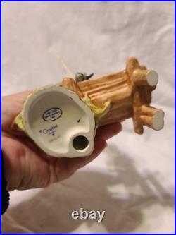 (D) VINTAGE Goebel M. J Hummel Figurine #566 THE ANGLER / Der Angler