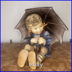 Damaged 8 Goebel Hummel Umbrella Girl Stamped 152-5 And 1951 Date 1964-1972