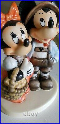 Disney Goebel Hummel Too Shy To Ask Mickey and Minnie Figurine LE with Box