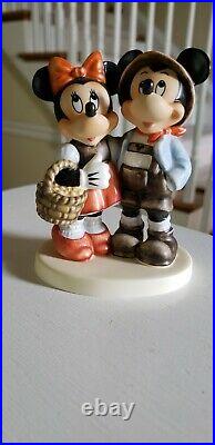 Disney Goebel Hummel Too Shy To Ask Mickey and Minnie Figurine LE with Box