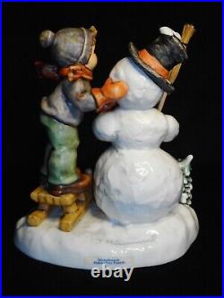 GOEBEL HUMMEL #2002 MAKING NEW FRIENDS SNOWMAN 1st Issue Tm7 & withMatching Steiff