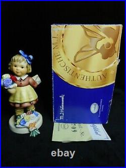GOEBEL HUMMEL 2258 FOR MOMMY First Issue Tm8 With Orig Flower Pin Box/Coa MINT