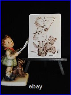 GOEBEL HUMMEL 911 HARMONY & LYRIC withPostcard & Stand Exclusive Club Edition MINT