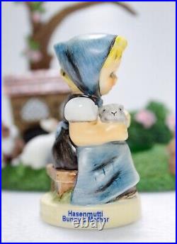 GOEBEL HUMMEL Germany Bunny's Mother & Hoping Into Spring Figurine TMK8 RARE