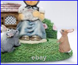 GOEBEL HUMMEL Germany Bunny's Mother & Hoping Into Spring Figurine TMK8 RARE