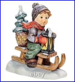 GOEBEL HUMMEL Germany Ride Into Christmas Hand Painted Porcelain Figurine TMK5