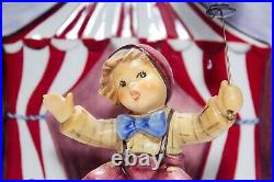 GOEBEL HUMMEL Germany Waiting Around Porcelain Figurine with Circus Background