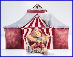 GOEBEL HUMMEL Germany Waiting Around Porcelain Figurine with Circus Background