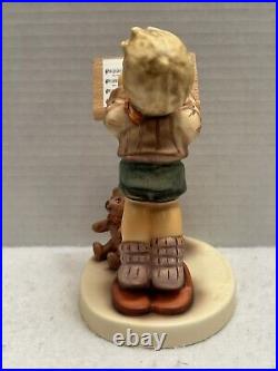GOEBEL HUMMEL LITTLE MAESTRO (826/I) TMK 8 FIRST ISSUE With STEIFF BEAR, BOX COA