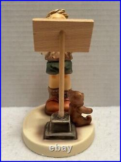 GOEBEL HUMMEL LITTLE MAESTRO (826/I) TMK 8 FIRST ISSUE With STEIFF BEAR, BOX COA