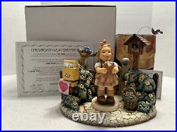 GOEBEL HUMMEL LOVING WISHES With LOVE LETTERS HUMMELSCAPE DISPLAY LE / COA BOX