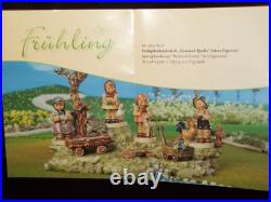 GOEBEL HUMMEL SPRING ACCESSORIES TREE withBIRDHOUSE WAGON withFLOWERS WATER TROUGH