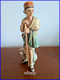 GOEBEL HUMMEL Unger Shepherd and Sheep 8 1960 Nativity HX 306 SACRART Sticker