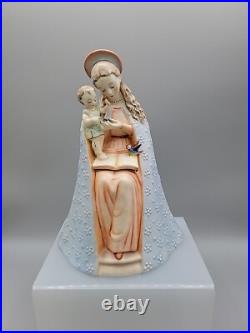 GOEBEL HUMMEL VINTAGE FLOWER MADONNA 8 With CHILD & BIRD W. Germany Numbered