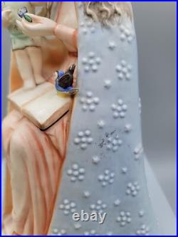 GOEBEL HUMMEL VINTAGE FLOWER MADONNA 8 With CHILD & BIRD W. Germany Numbered