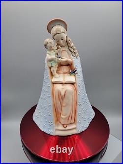 GOEBEL HUMMEL VINTAGE FLOWER MADONNA 8 With CHILD & BIRD W. Germany Numbered