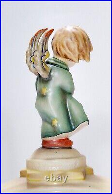 GOEBEL HUMMEL W. Germany Angel Lights Candle Holder Hand Painted Porcelain