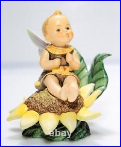 GOEBEL HUMMEL W. Germany Sunflower Blossoms Baby Bee Porcelain Figurine TMK8