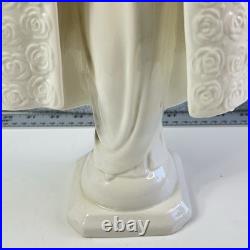 GOEBEL HUMMEL White Porcelain Praying Madonna West Germany HM 55 13 Floral Cape