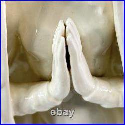 GOEBEL HUMMEL White Porcelain Praying Madonna West Germany HM 55 13 Floral Cape