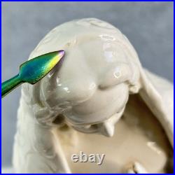 GOEBEL HUMMEL White Porcelain Praying Madonna West Germany HM 55 13 Floral Cape