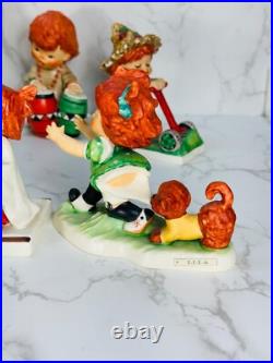 GOEBEL Hummel W Germany Charlot Byj Red Head Figurine Lot Of 8