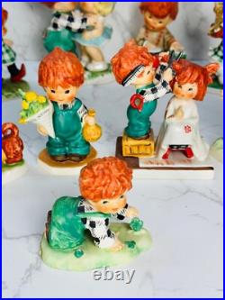 GOEBEL Hummel W Germany Charlot Byj Red Head Figurine Lot Of 8