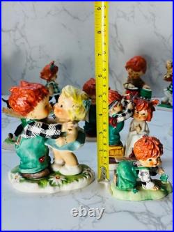 GOEBEL Hummel W Germany Charlot Byj Red Head Figurine Lot Of 8