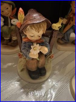 Germany Goebel Hummel Figures 6 Boys Various Years No Box's Cheap 4 Collector