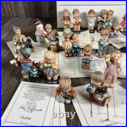 Goebel Berta Hummel Ornaments 24 Lot Porcelain Christmas with COAs and Boxes