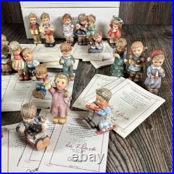 Goebel Berta Hummel Ornaments 24 Lot Porcelain Christmas with COAs and Boxes