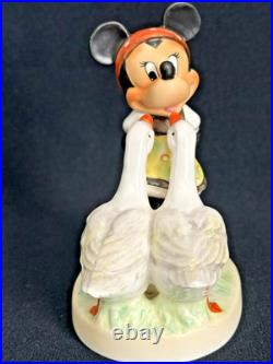 Goebel Disney Minnie Goose Girl Signed by # 1 MASTER PAINTER 2004 Rare & EXC