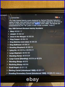 Goebel Figurine STUNNING ULTRA RARE 1980 Jumbo Natvity Camel 9.5 MINT no box