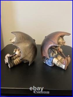 Goebel HUMMEL 5 UMBRELLA BOY 152/0 A & UMBRELLA GIRL 152/0 B Germany 1957