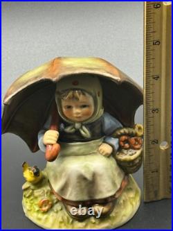 Goebel HUMMEL W. Germany 5 Figurine Umbrella Girl SMILING THROUGH Sp Ed 1983