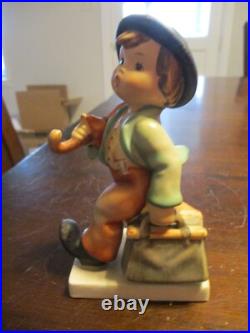 Goebel HUMMEL West Germany Bumblebee Figurine Merry Wanderer 5' Goebel HUMMEL West Germany Bumblebee Figurine Merry Wanderer 5'