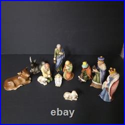 Goebel Hummel 10pc Nativity Figurine Set Germany 1955-60 One Repair Read Descrip