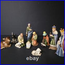 Goebel Hummel 10pc Nativity Figurine Set Germany 1955-60 One Repair Read Descrip