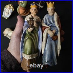 Goebel Hummel 10pc Nativity Figurine Set Germany 1955-60 One Repair Read Descrip