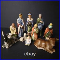 Goebel Hummel 10pc Nativity Figurine Set Germany 1955-60 One Repair Read Descrip