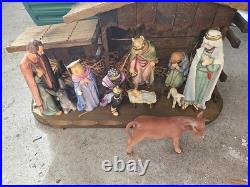 Goebel Hummel 10pc Porcelain Nativity Set Christmas Figurines W. Germany