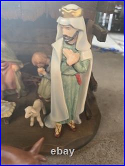Goebel Hummel 10pc Porcelain Nativity Set Christmas Figurines W. Germany