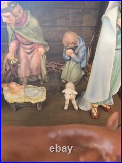 Goebel Hummel 10pc Porcelain Nativity Set Christmas Figurines W. Germany