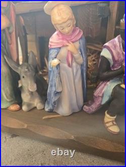 Goebel Hummel 10pc Porcelain Nativity Set Christmas Figurines W. Germany