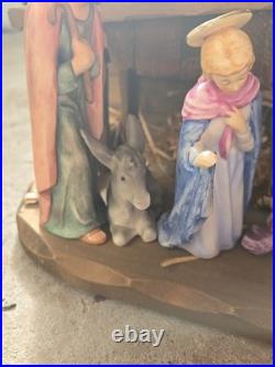 Goebel Hummel 10pc Porcelain Nativity Set Christmas Figurines W. Germany