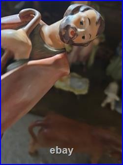 Goebel Hummel 10pc Porcelain Nativity Set Christmas Figurines W. Germany