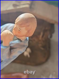 Goebel Hummel 10pc Porcelain Nativity Set Christmas Figurines W. Germany