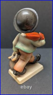Goebel Hummel 11/0 MERRY WONDERER TMK-1? Vintage Figurine Porcelain Boy CROWN