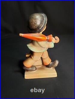 Goebel Hummel 11 Merry Wanderer Figurine 4 1/2 Tall Orangish Red Umbrella Ant