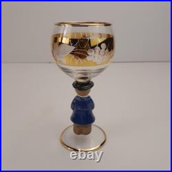Goebel Hummel 12 Piece Wine Glass, Candle Holder, and Glass Bell Set, Germany